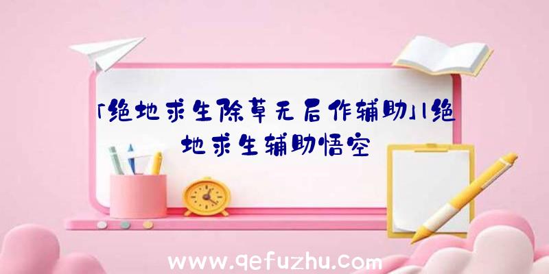 「绝地求生除草无后作辅助」|绝地求生辅助悟空